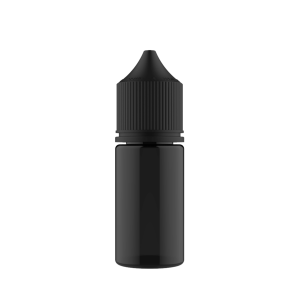 Chubby Gorilla 30ml Stubby Unicorn Bottle - Black Bottle / Black Cap