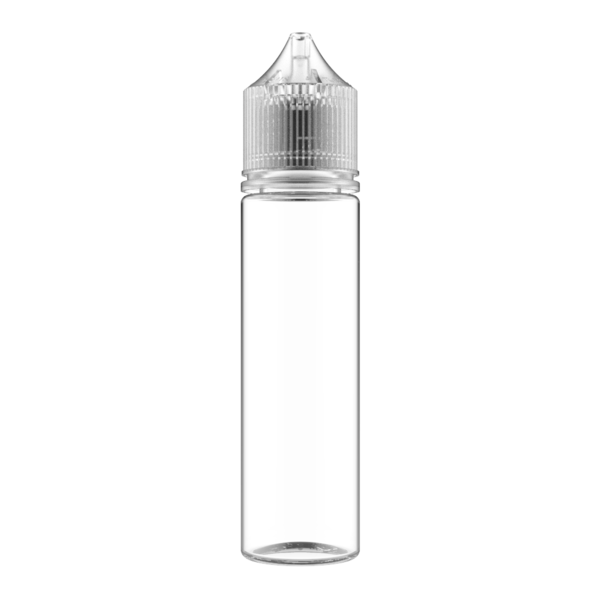 60ml 6 pk CLEAR DROPPER EMPTY PET Chubby Gorilla V3 SQUEEZE BOTTLES Pipette & 6 Label Stickers with Plastic funnel 